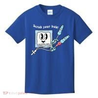 Cute Retro Nurse Scrub Your Hub Funny Peds ER Icu Rn Student Kids T-Shirt thumb 0