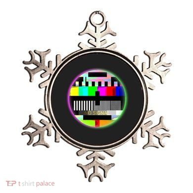 Cool Retro No Tv Signal Ornament