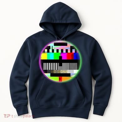 Cool Retro No Tv Signal Hoodie