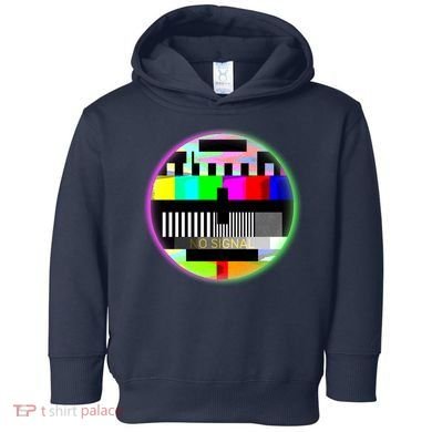 Cool Retro No Tv Signal Toddler Hoodie