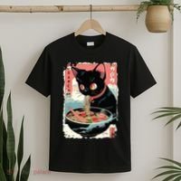 Cat Ramen Noodle Japanese Anime Manga Ramen Kawaii Cat T-Shirt thumb 2