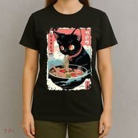 Cat Ramen Noodle Japanese Anime Manga Ramen Kawaii Cat T-Shirt thumb 4