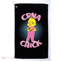 CRNA Chick Golf Towel thumb 0