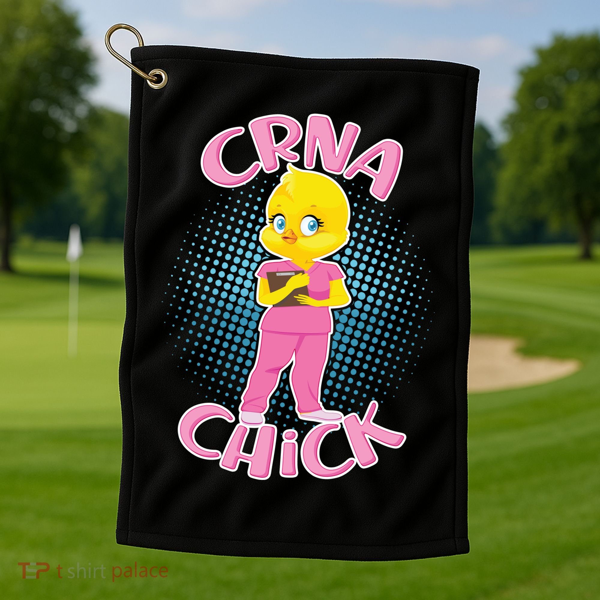 CRNA Chick Golf Towel