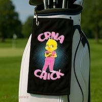 CRNA Chick Golf Towel thumb 2