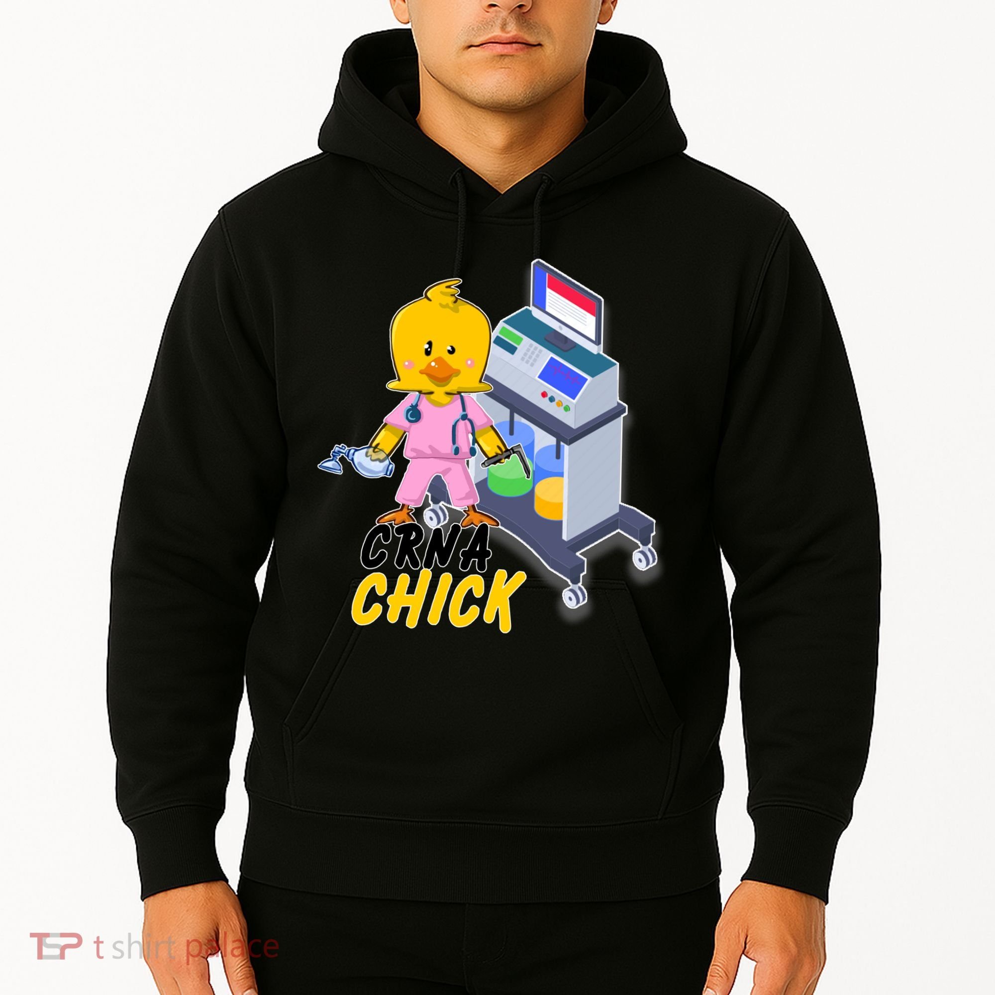 CRNA Chick Nurse Anesthetist Hoodie