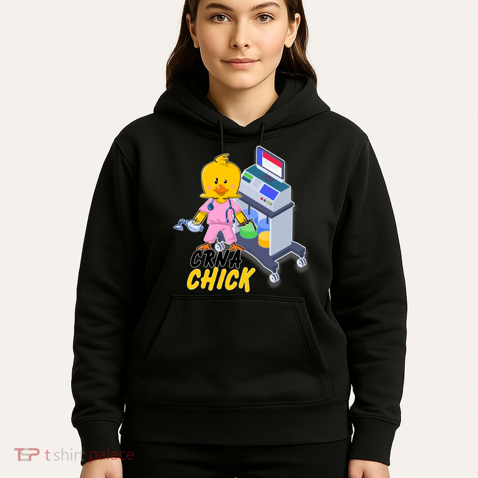 CRNA Chick Nurse Anesthetist Hoodie