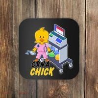 CRNA Chick Nurse Anesthetist Coaster thumb 0