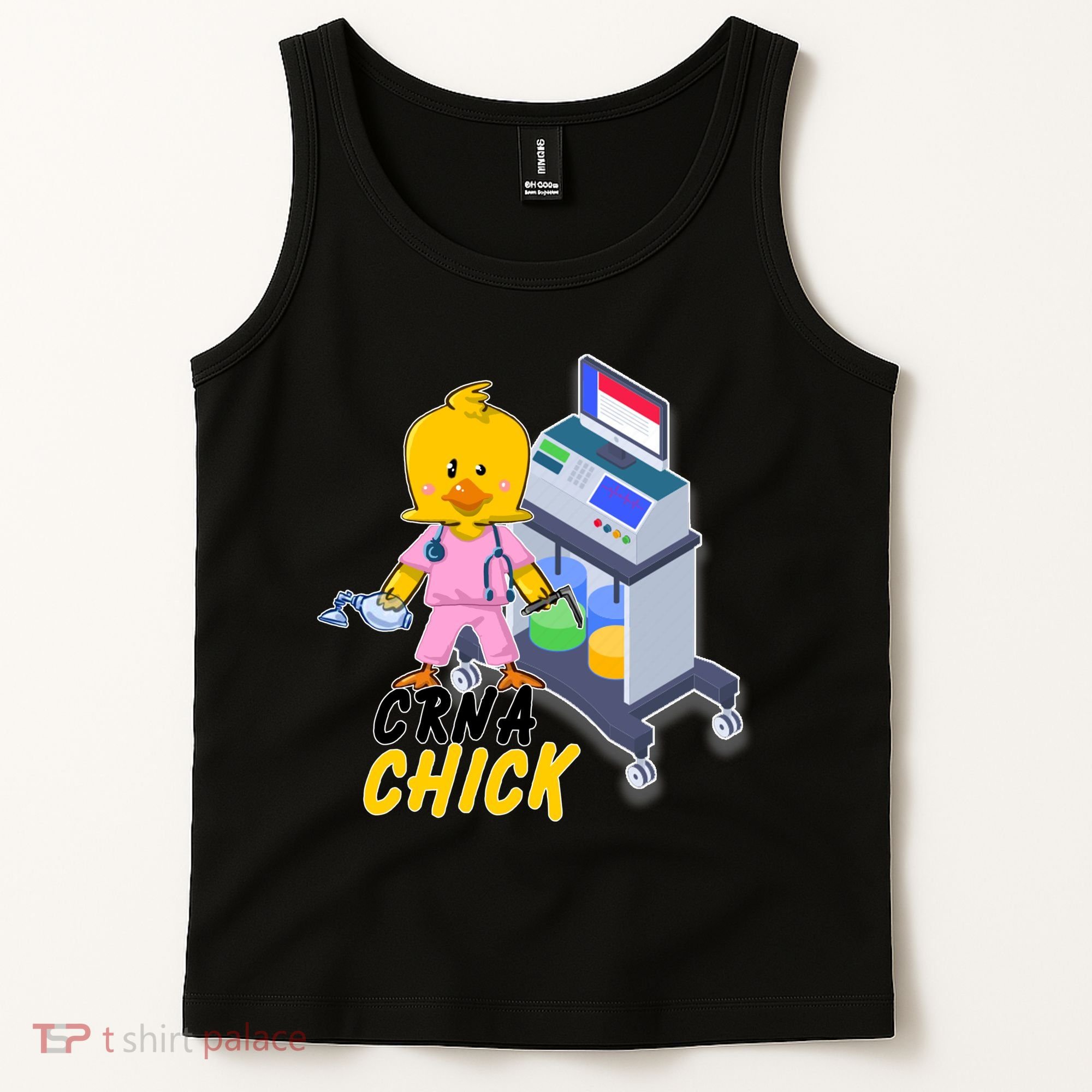 CRNA Chick Nurse Anesthetist Tank Top