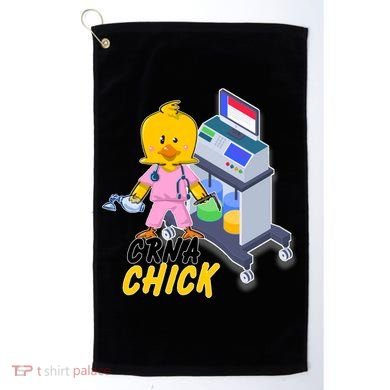 CRNA Chick Nurse Anesthetist Golf Towel