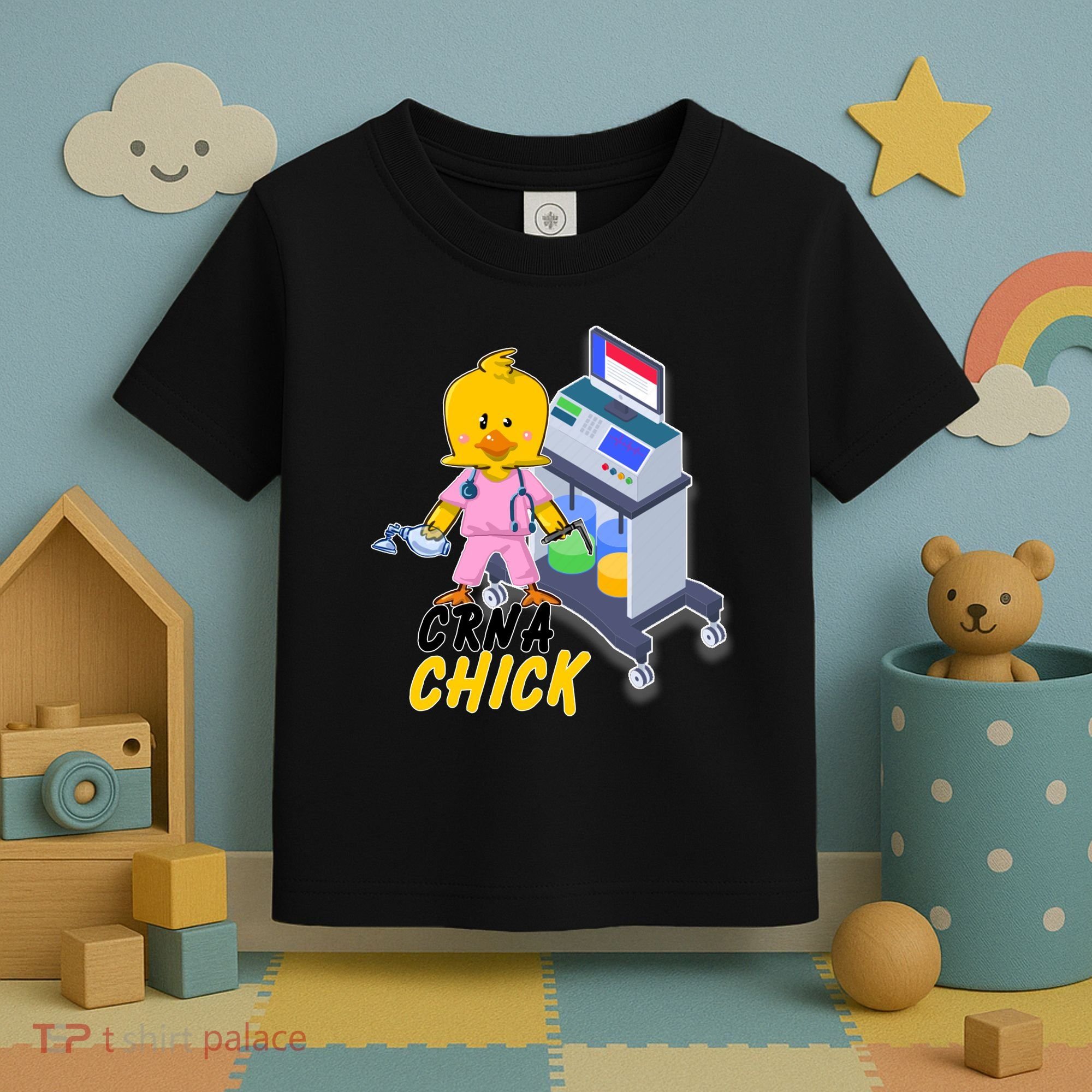 CRNA Chick Nurse Anesthetist Toddler T-Shirt