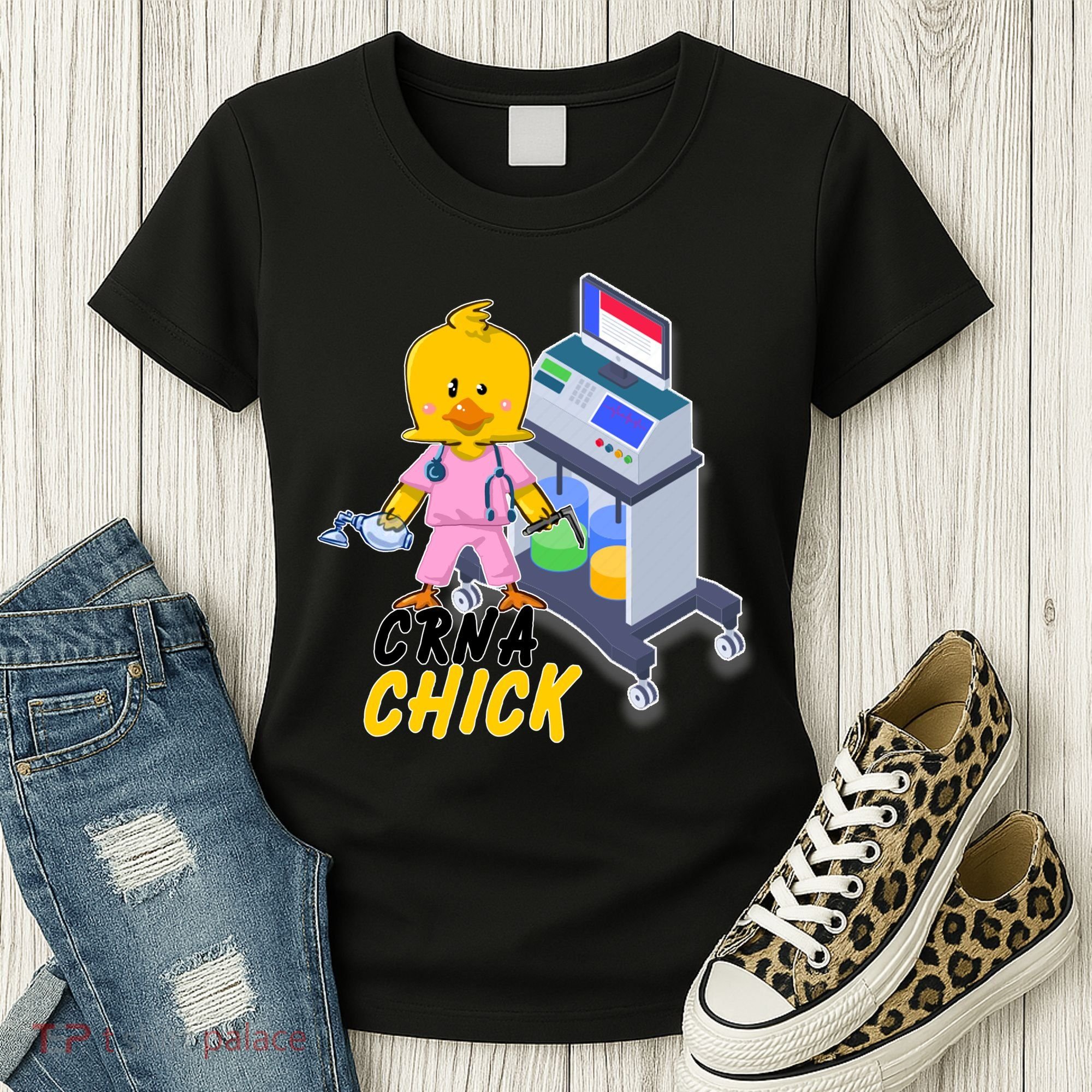 CRNA Chick Nurse Anesthetist Women's T-Shirt