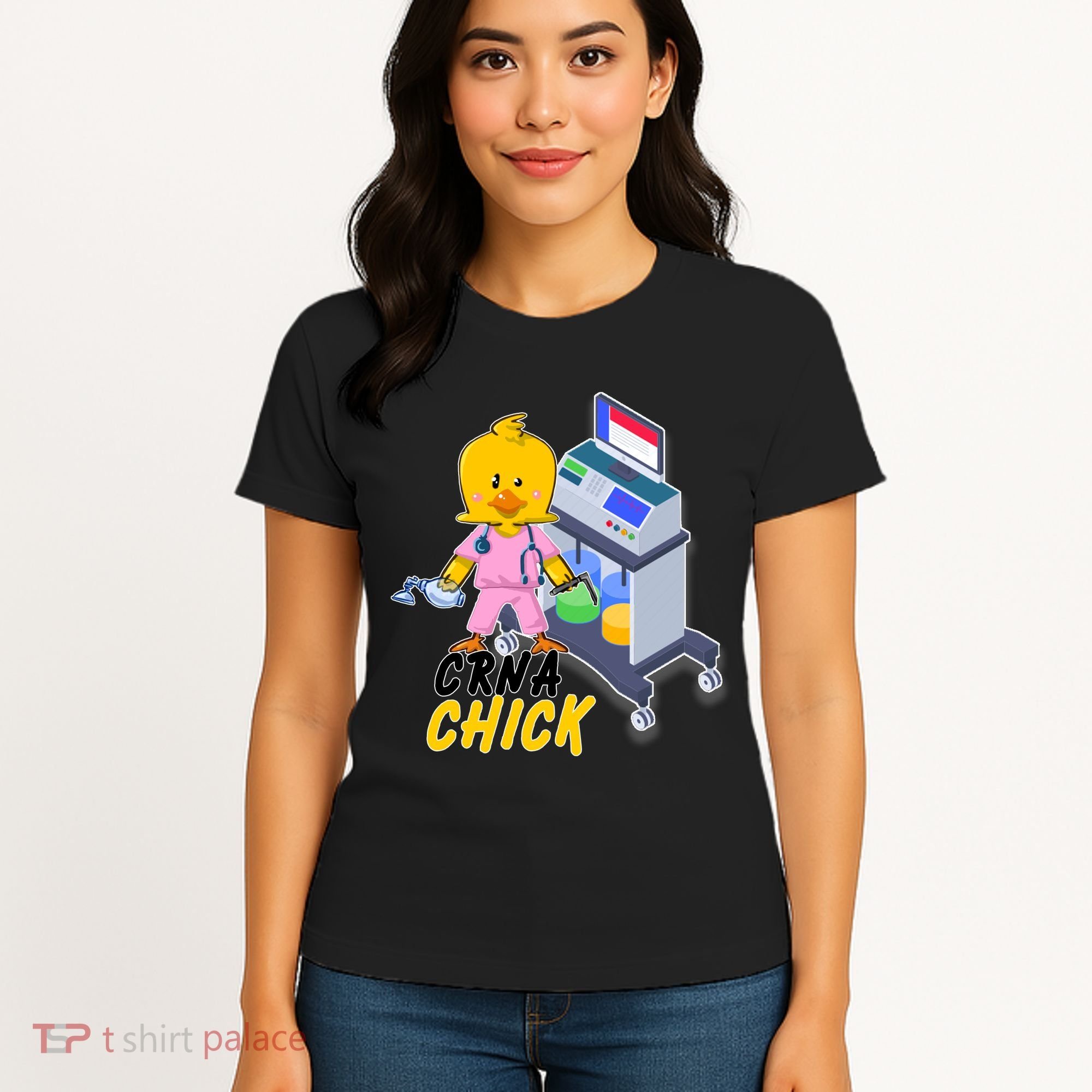 CRNA Chick Nurse Anesthetist Women's T-Shirt