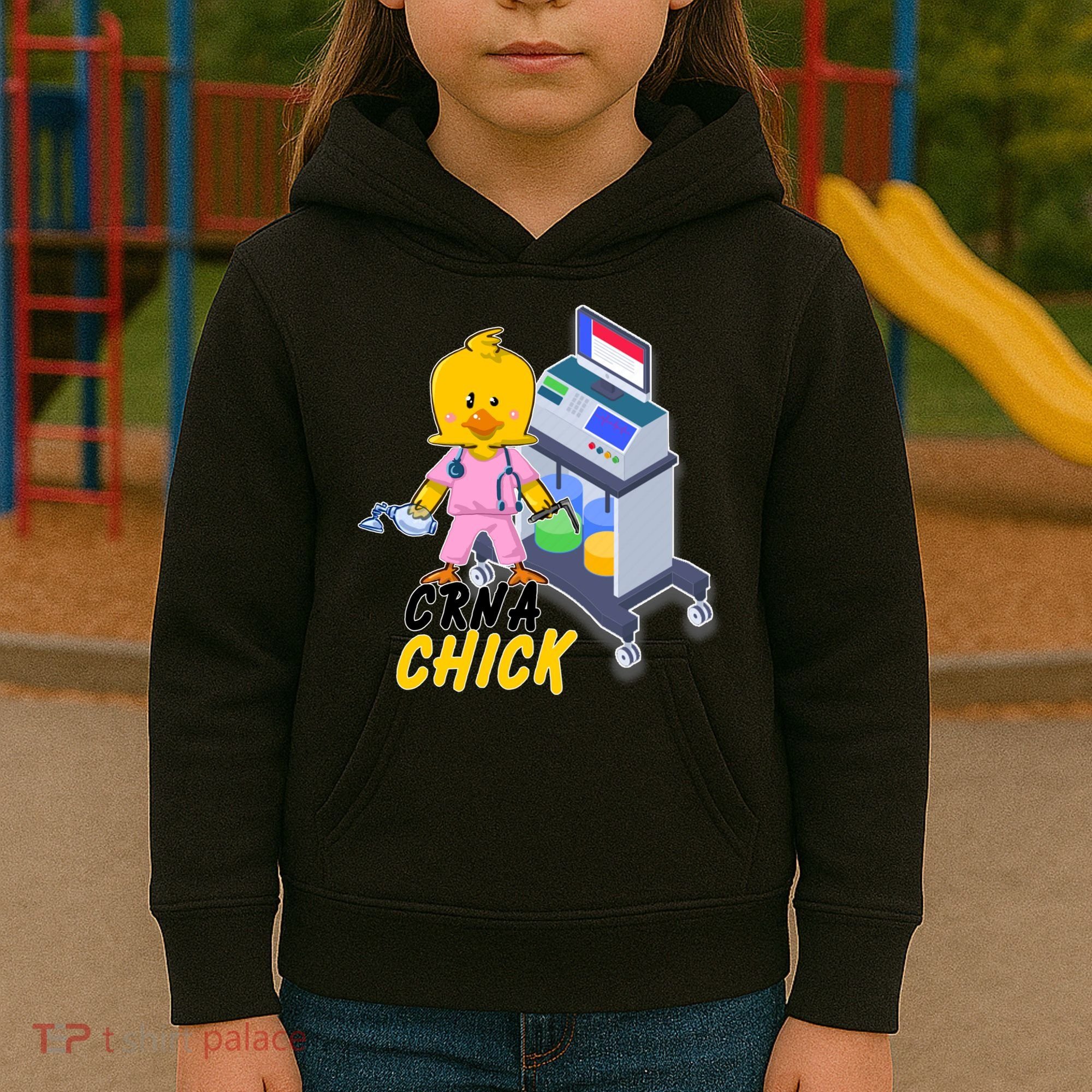 CRNA Chick Nurse Anesthetist Kids Hoodie