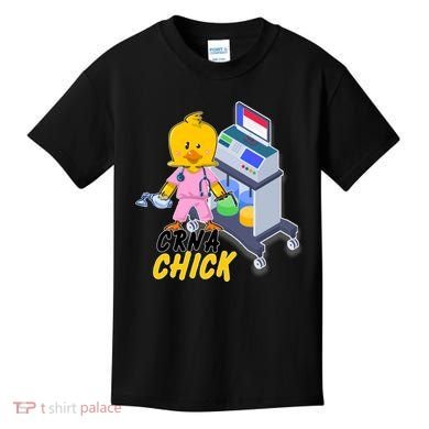 CRNA Chick Nurse Anesthetist Kids T-Shirt