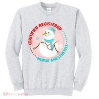 CRNA Snowlady Nurse Anesthetists Sweatshirt thumb 0