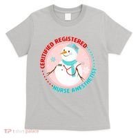 CRNA Snowlady Nurse Anesthetists T-Shirt thumb 0