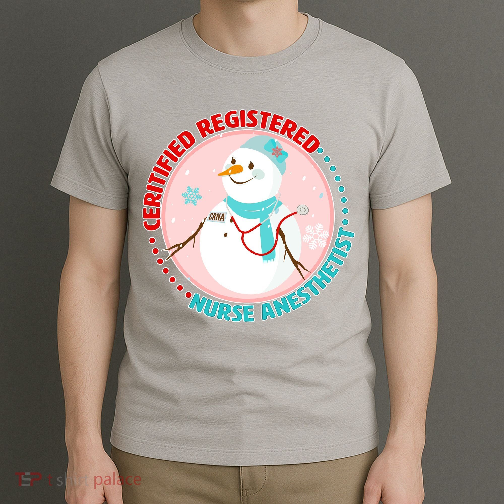 CRNA Snowlady Nurse Anesthetists T-Shirt