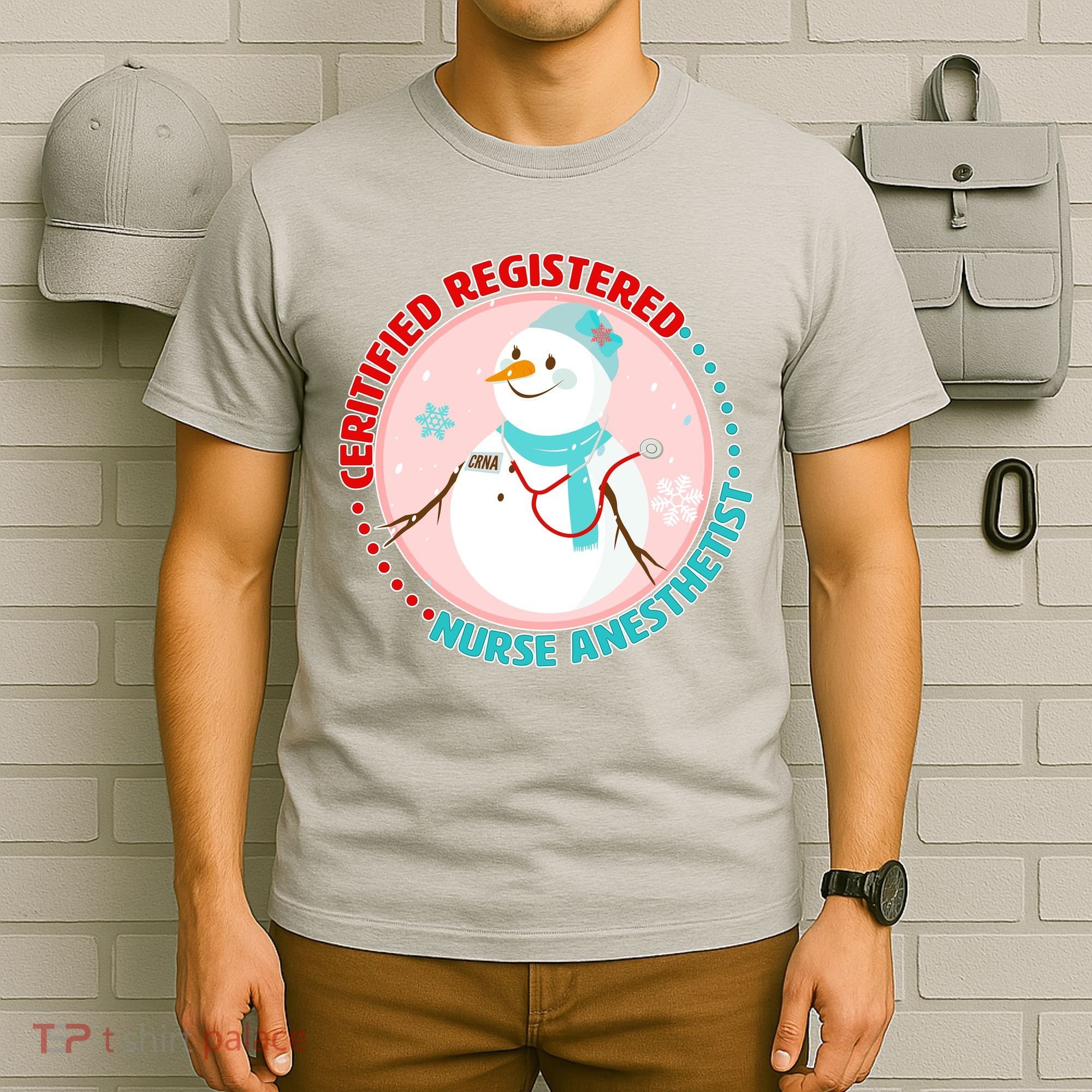 CRNA Snowlady Nurse Anesthetists T-Shirt