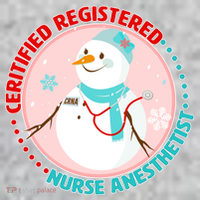 CRNA Snowlady Nurse Anesthetists T-Shirt thumb 7