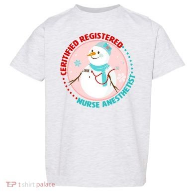 CRNA Snowlady Nurse Anesthetists Toddler T-Shirt