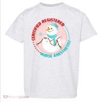 CRNA Snowlady Nurse Anesthetists Toddler T-Shirt thumb 0