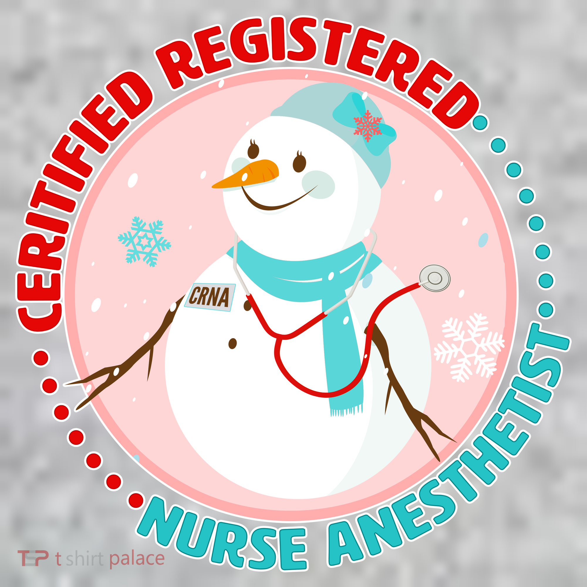 CRNA Snowlady Nurse Anesthetists Kids Sweatshirt