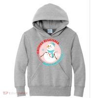 CRNA Snowlady Nurse Anesthetists Kids Hoodie thumb 0