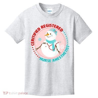 CRNA Snowlady Nurse Anesthetists Kids T-Shirt