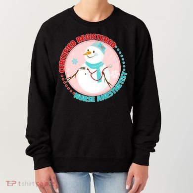 CRNA Snowlady Nurse Anesthetists Women's Sweatshirt