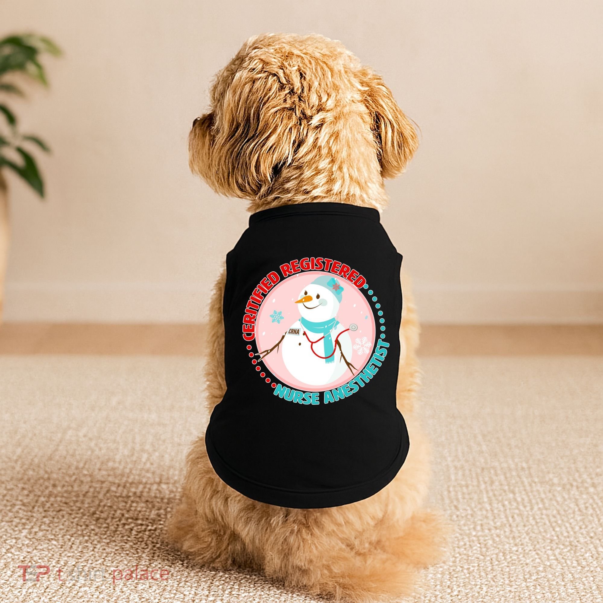 CRNA Snowlady Nurse Anesthetists Doggie Tank