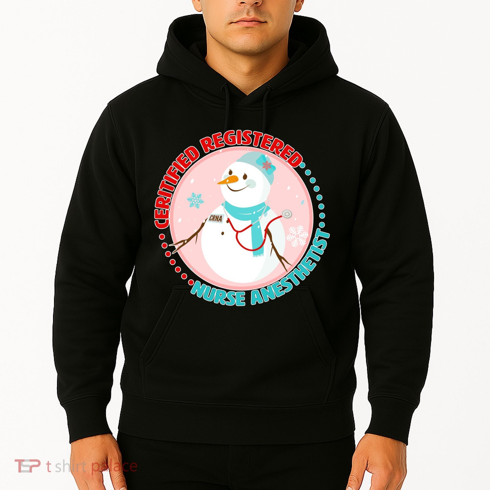CRNA Snowlady Nurse Anesthetists Hoodie