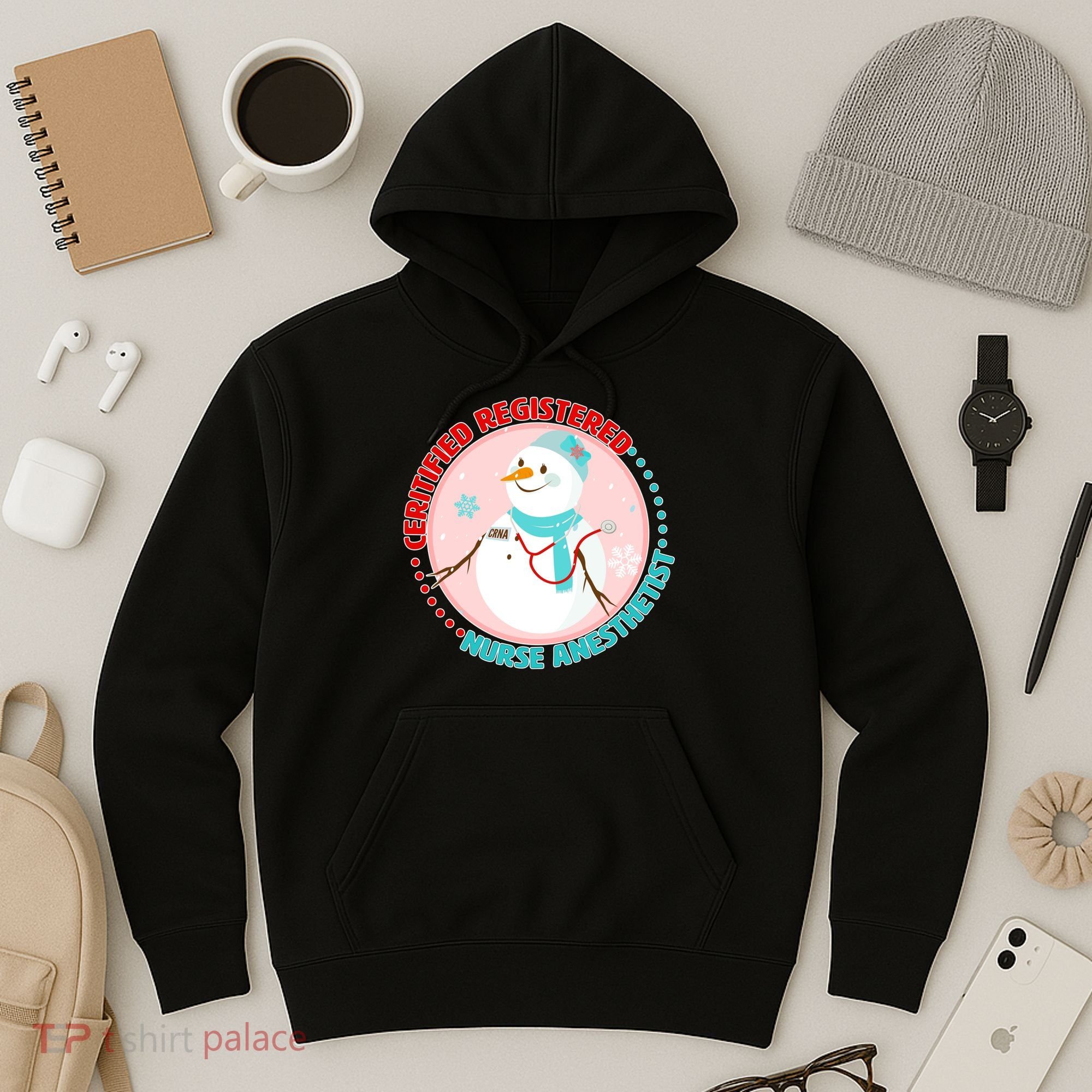 CRNA Snowlady Nurse Anesthetists Hoodie