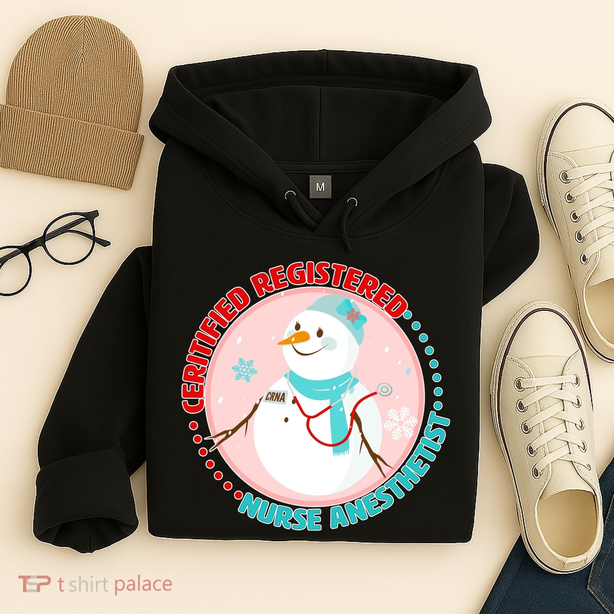 CRNA Snowlady Nurse Anesthetists Hoodie