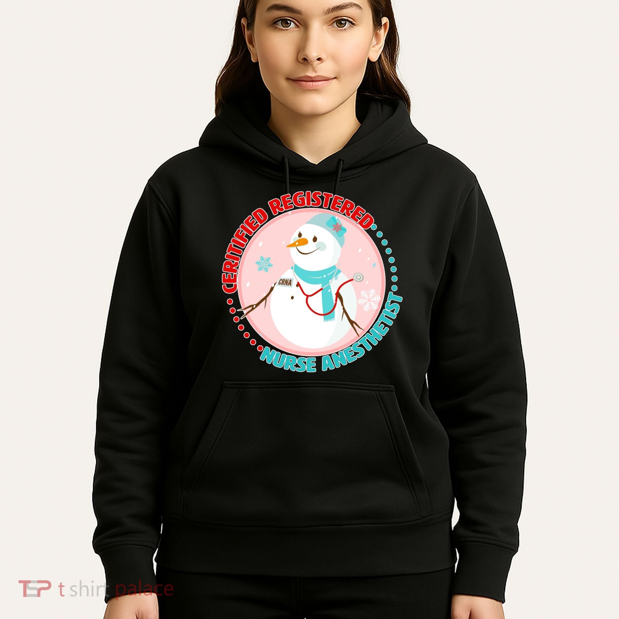 CRNA Snowlady Nurse Anesthetists Hoodie