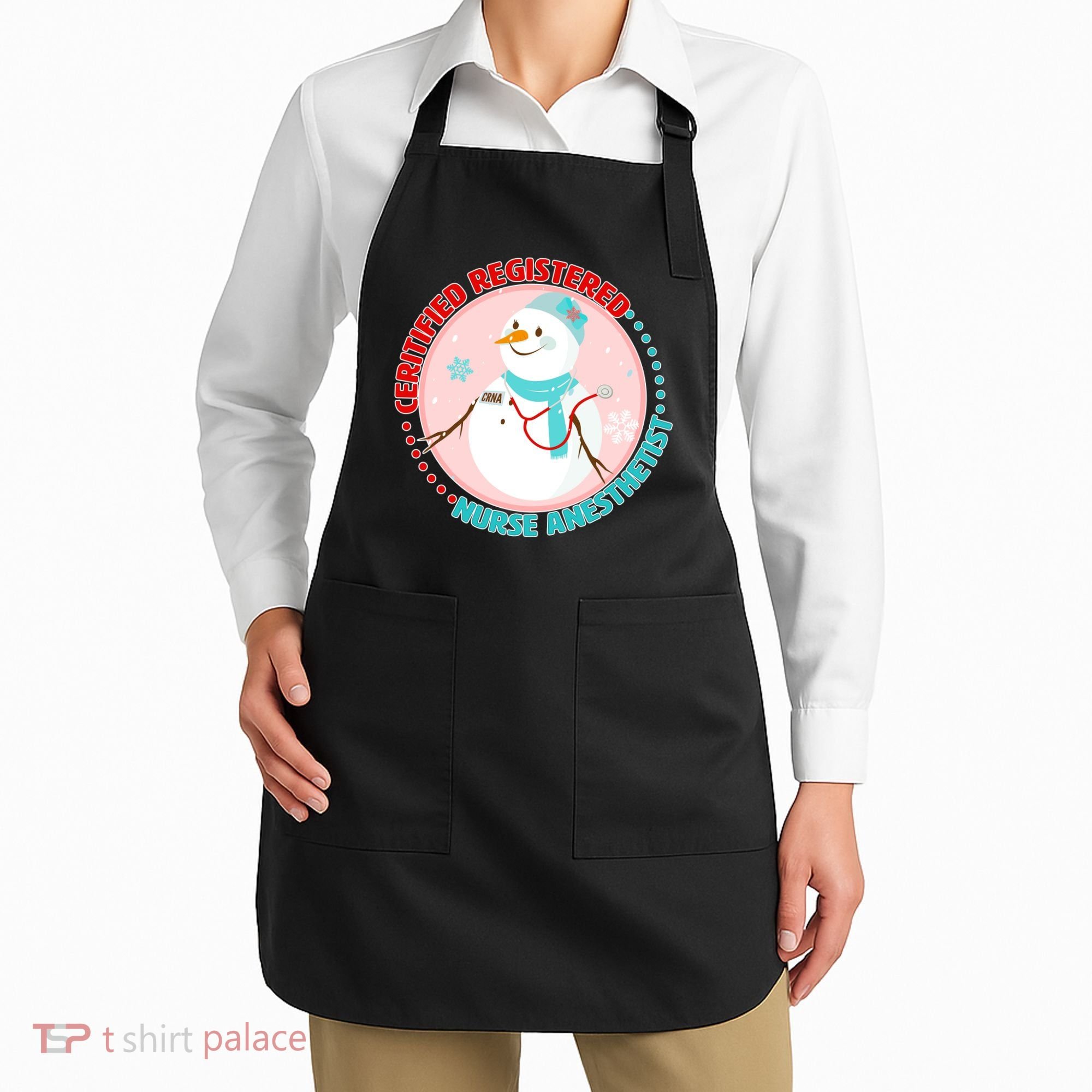CRNA Snowlady Nurse Anesthetists Apron