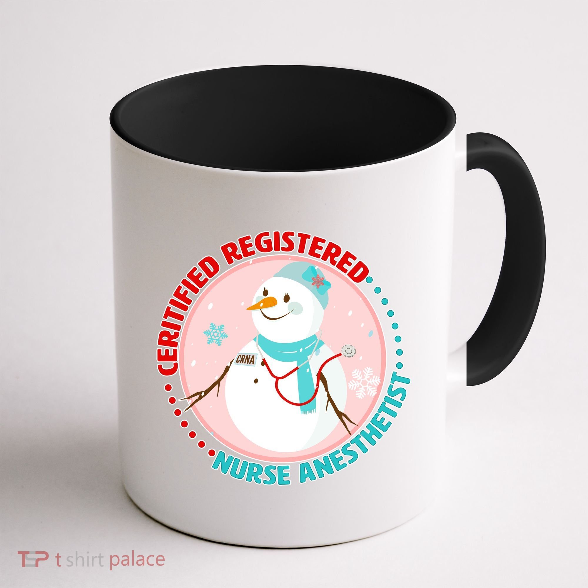 CRNA Snowlady Nurse Anesthetists Coffee Mug