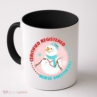 CRNA Snowlady Nurse Anesthetists Coffee Mug thumb 0