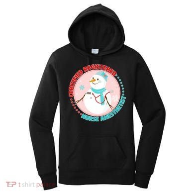 CRNA Snowlady Nurse Anesthetists Women's Hoodie