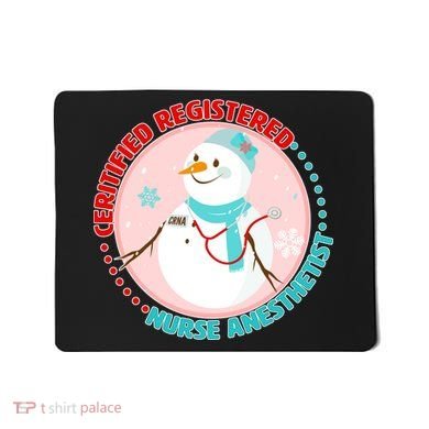 CRNA Snowlady Nurse Anesthetists Mousepad
