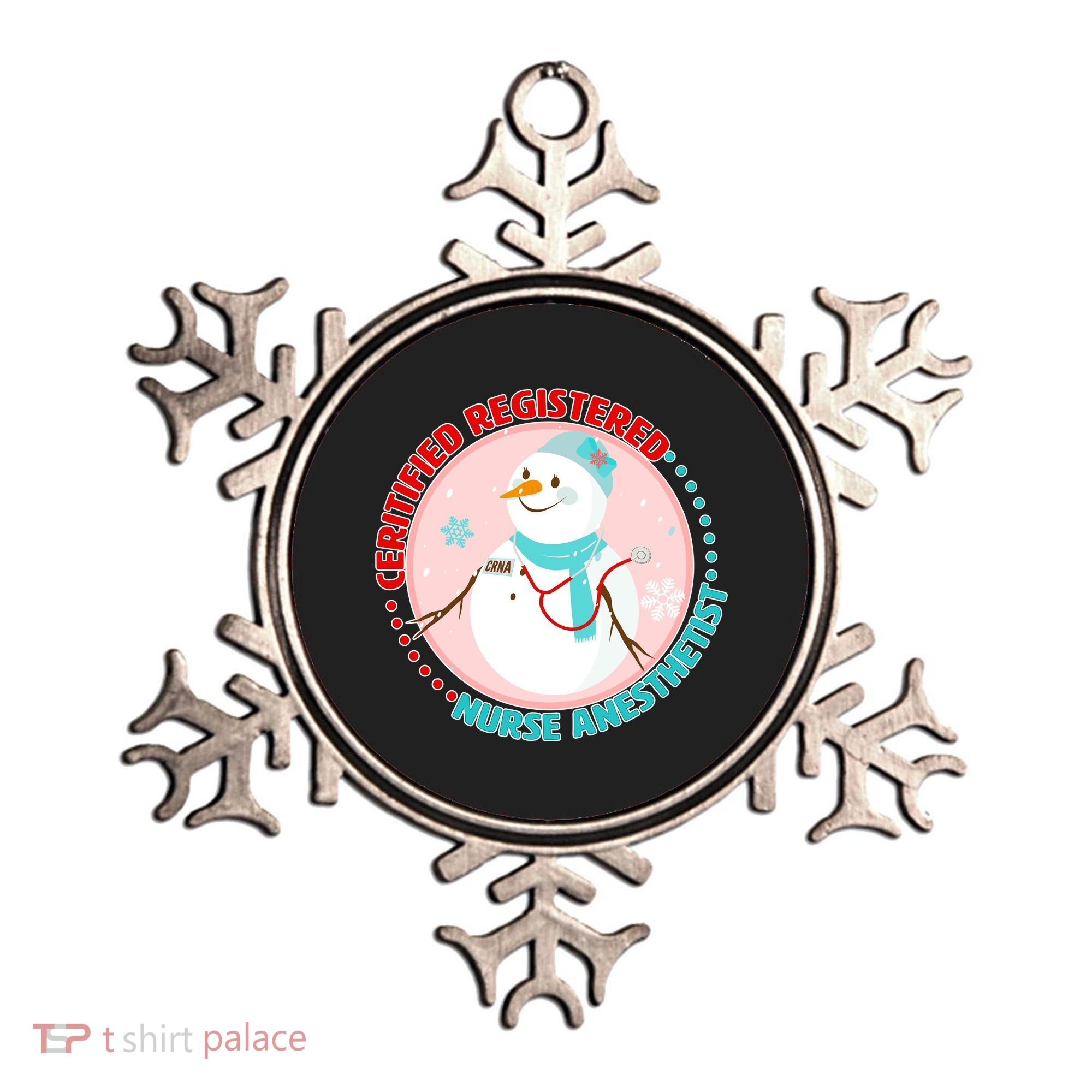 CRNA Snowlady Nurse Anesthetists Ornament