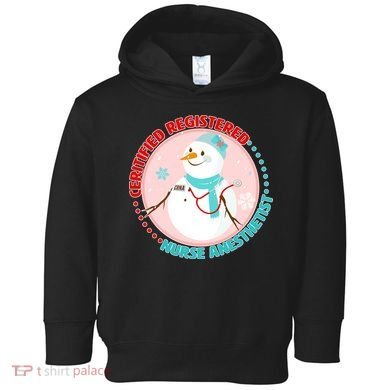 CRNA Snowlady Nurse Anesthetists Toddler Hoodie