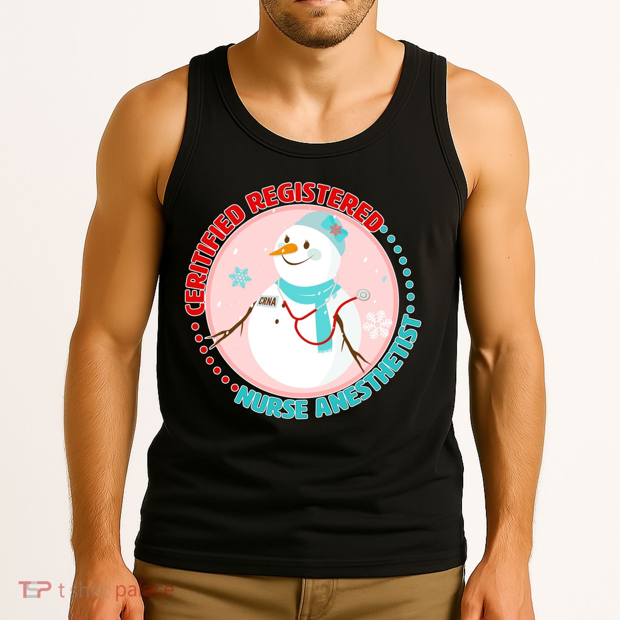 CRNA Snowlady Nurse Anesthetists Tank Top