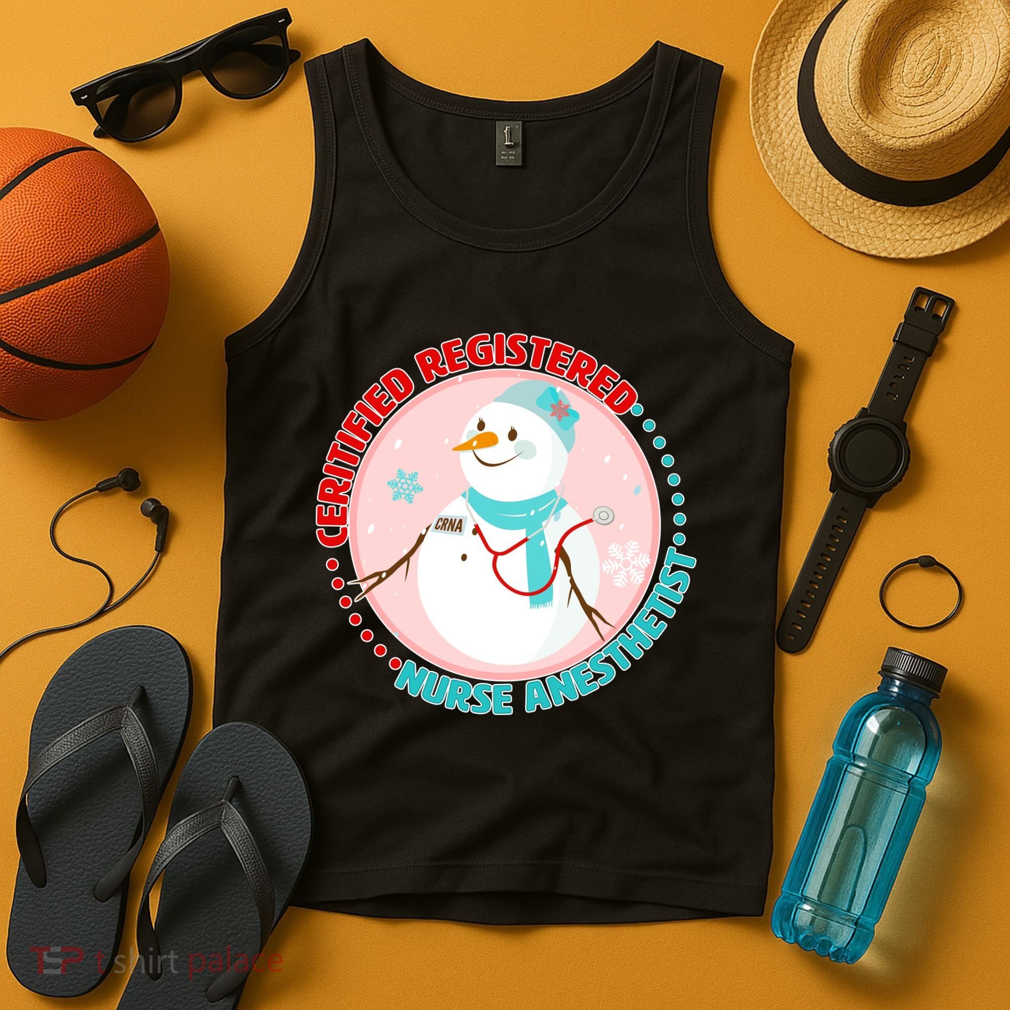 CRNA Snowlady Nurse Anesthetists Tank Top