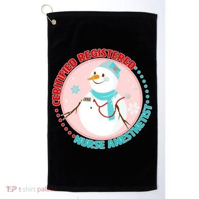 CRNA Snowlady Nurse Anesthetists Golf Towel