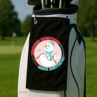 CRNA Snowlady Nurse Anesthetists Golf Towel thumb 2