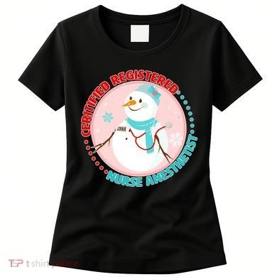 CRNA Snowlady Nurse Anesthetists Women's T-Shirt