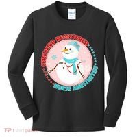 CRNA Snowlady Nurse Anesthetists Kids Long Sleeve Shirt thumb 0