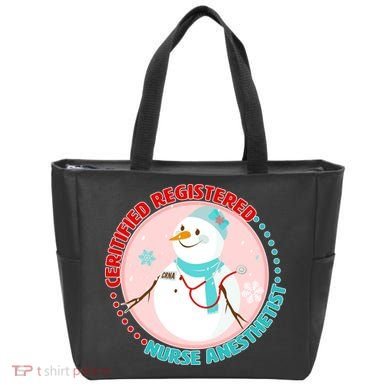 CRNA Snowlady Nurse Anesthetists Tote Bag