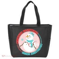 CRNA Snowlady Nurse Anesthetists Tote Bag thumb 0